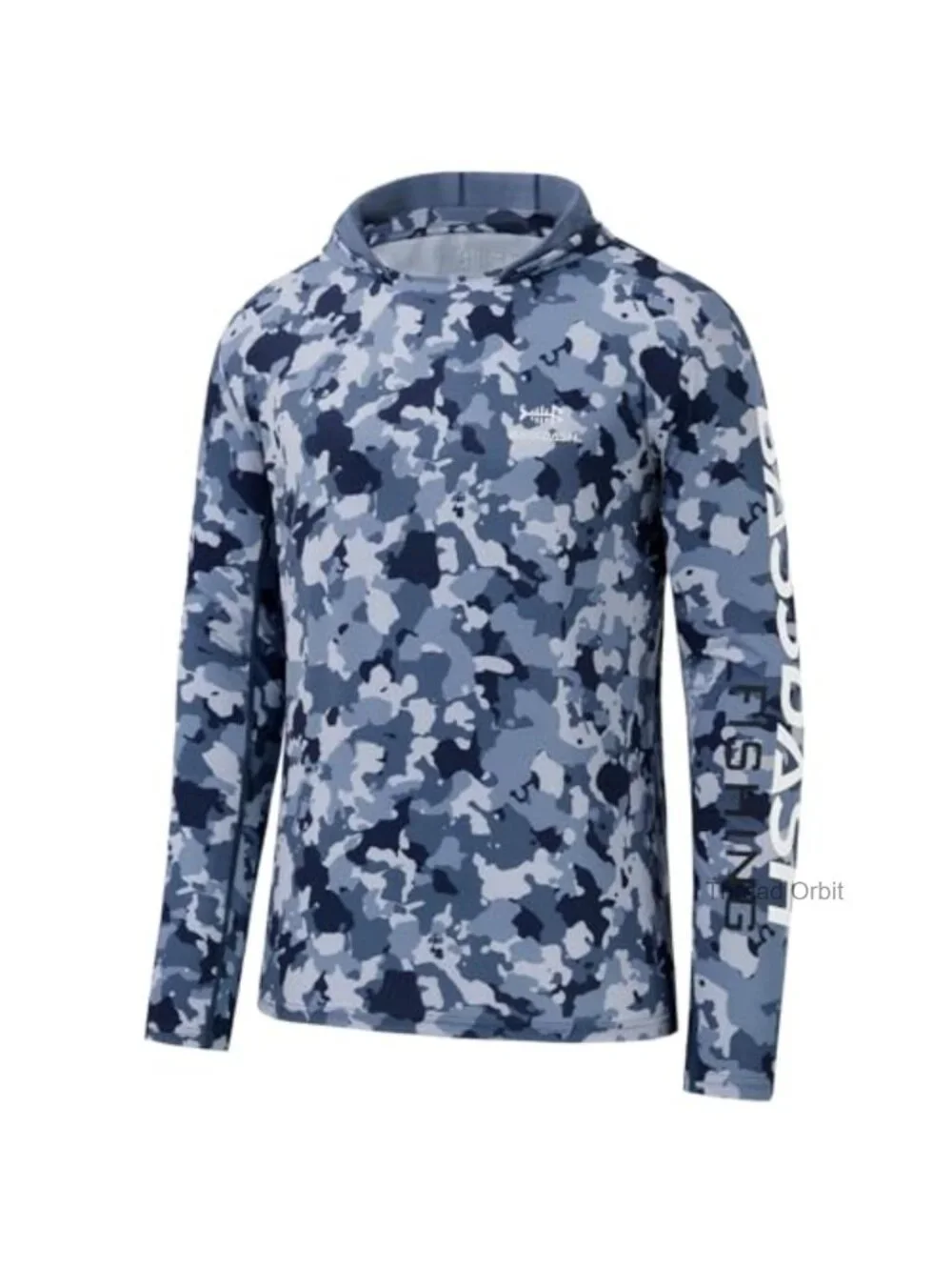 Men's UPF 50+ Performance Camo Hoodie Quick Dry Long Sleeve Outdoor Fishing